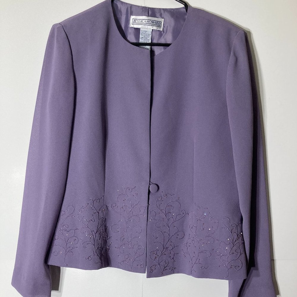 Jessica Howard Purple Blazer size 8
